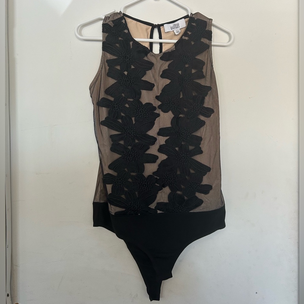Belle Badgley Mischka bodysuit sz M